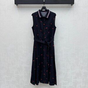 Thom Browne embroidered denim dress